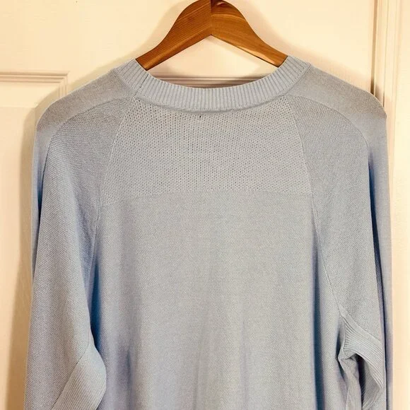 Nike Tour Men's Golf Sweater Pullover Blue/Black Size Large Dry-Fit Crewneck NWT